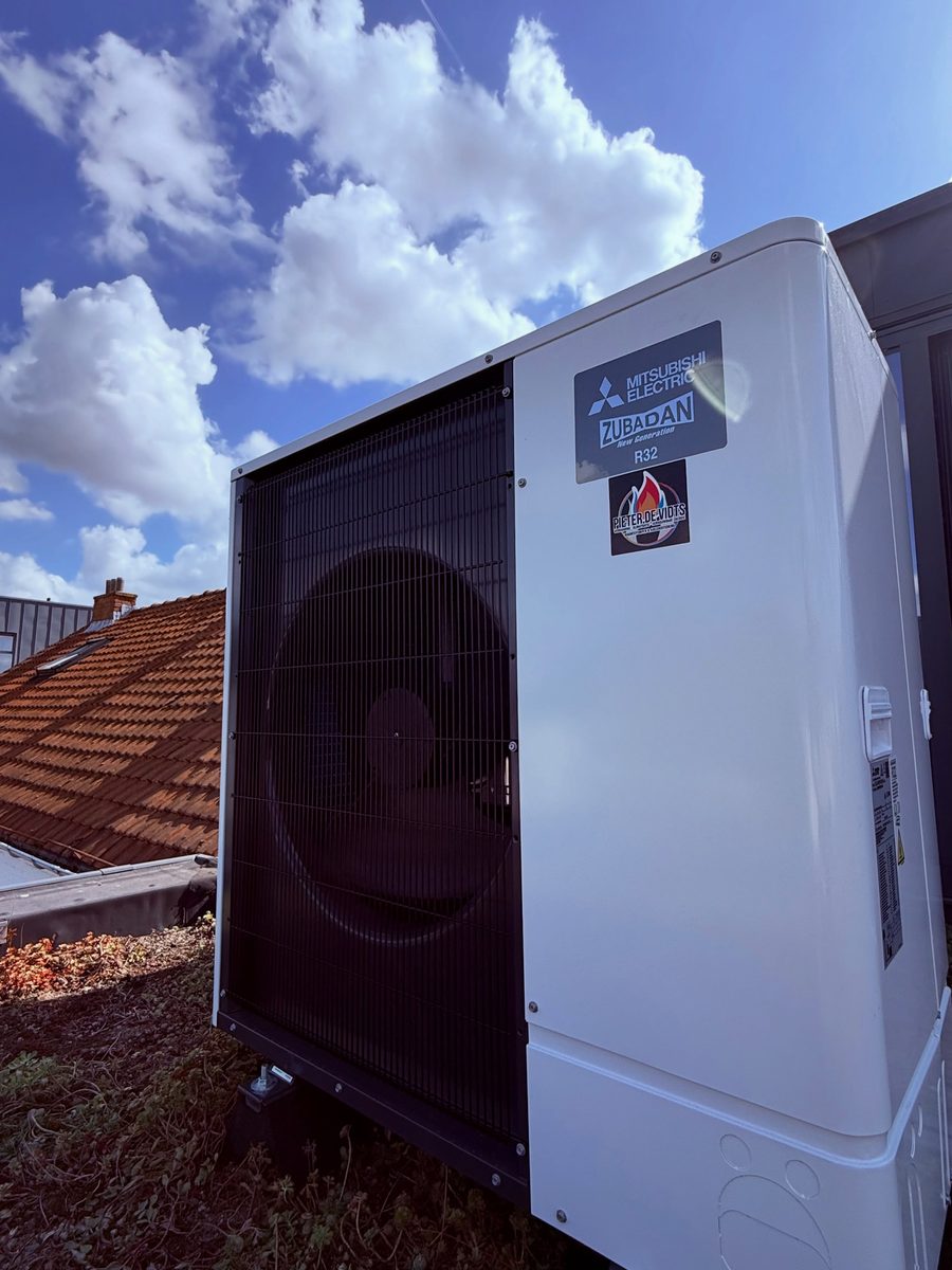 Gasketel vervangen door een Mitsubishi Zubadan-warmtepomp, slim aanges